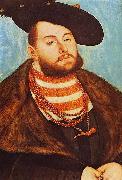 Lucas Cranach the Elder Portrat des Johann Friedrich, Kurfurst von Sachsen oil painting